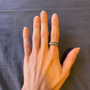 Sterling silver fidget ring